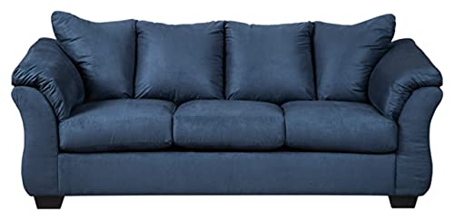 Signature Design By Ashley Darcy Casual Plush Sofa, Dark Blue #TOP3