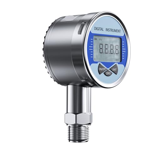 0-10KPa 0-100KPa Hydraulic Pressure Gauge G1-4 high Pressure Gauge 0.5% LCD Display Water Oil Gas Digital Pressure Gauge(-60KPa-60KPa)