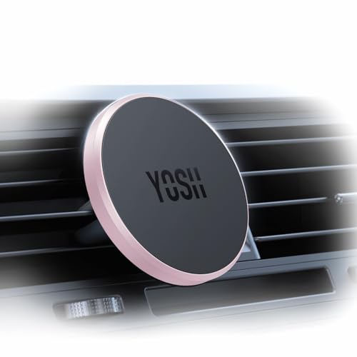 YOSH für MagSafe Autohalterung, Handyhalterung Auto mit N52 Magnet, Ultra-Stabiler Lüftung KFZ Handyhalterung, Magnetisc...