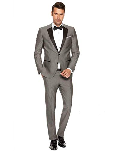Costume homme 2 pièces infroissable veste ajustée bleu