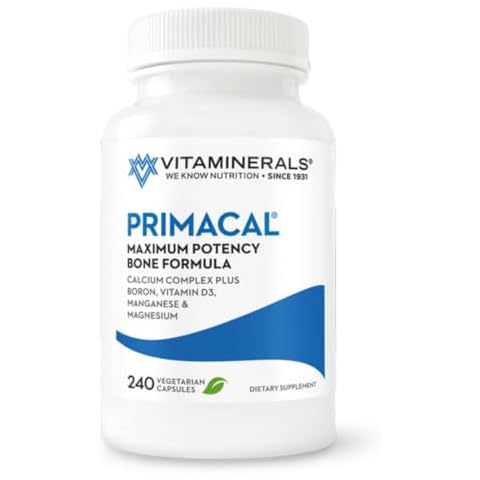 VITAMINERALS 95 Primacal® Bone Support Maximum Potency Calcium, Magnesium for Bone Loss (240) Cover
