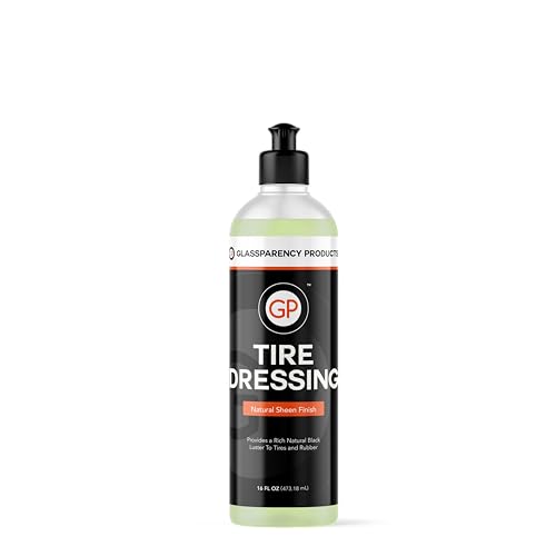 GlassParency Tire Dressing (16 oz.) | No Sling, Non-Greasy Tire Shine Spray | Rich Satin Coating for Rubber, Plastic, Vinyl
