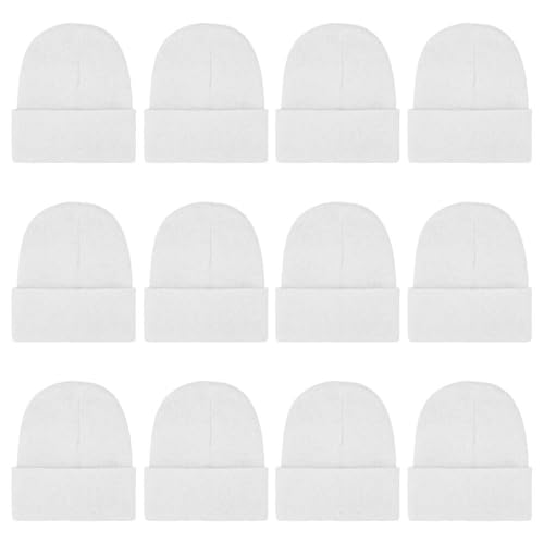 ZH 12-Pack Knitted Winter Beanie Hats for Men and...