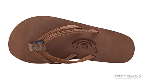 Image of Rainbow Sandals Ladies The Sand Piper Luxury Leather - Single Layer Arch w /Double Narrow 1 /3 inch Strap