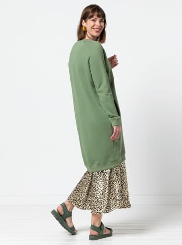 Patrón de vestido Anderson para coser ropa de punto cómoda de diario 7
