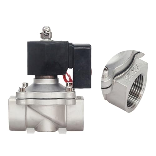 Électrovanne 1-1/4 acier inoxydable évite surchauffe normalement fermée