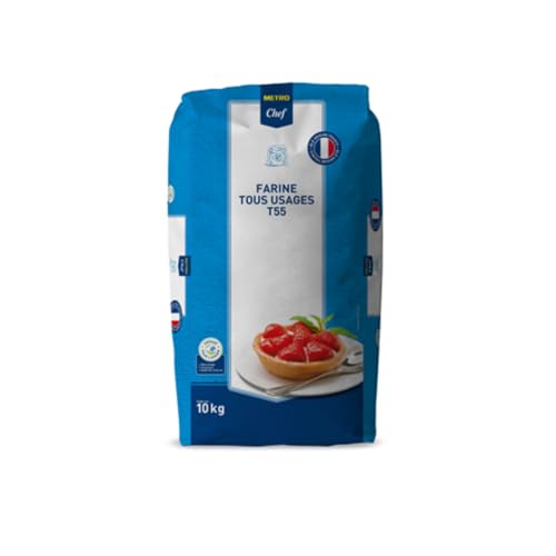 Harina multiusos METRO Chef T55 – Bolsa de 10 kg | Harina de trigo francesa versátil para repostería y panadería