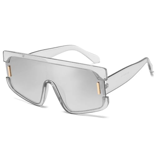 Lunettes de soleil surdimensionnées femmes protection maximale et style punk une pièce