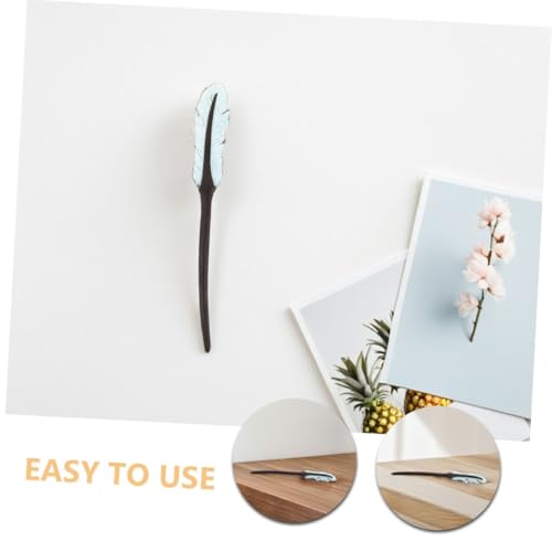 Bâtonnet à cheveux chinois en bois léger pour chignon stable - 7
