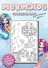 Inside the Pages of Kindle Edition Mermaid Colouring Book: 50 Unique and Magical Underwater Designs Featuring Cute Mermaids, Sea Creatures, and Ocean Adventures &ndash; A Fun and Relaxing Activity for Kids Ages 6+ Detailed Review Kindle & Audio Preview Must Read