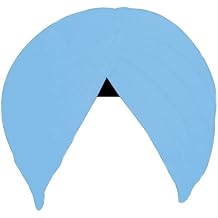 Sky Blue Sikh Turban Pagri - 100% Cotton Voil Dastar for Men and Teenagers | Traditional, Lightweight and Comfortable Pagdi for Daily Use, Gurudwara, Festivals and Special