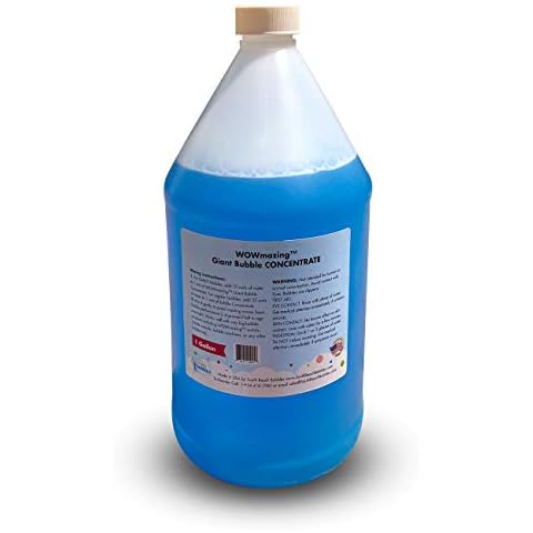 WOWMAZING Big Bubble Concentrate - Solution Making Bubbles (Makes up to 33 Gallons) – Just Add Water – Made in USA… Cover