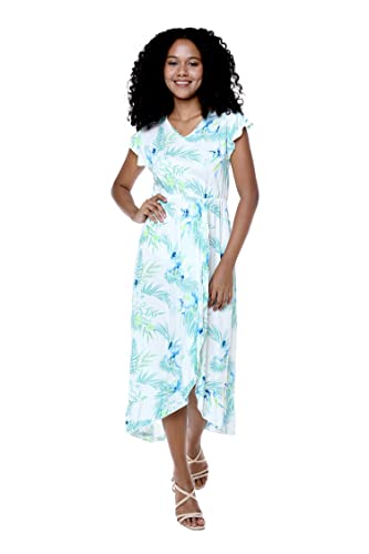 Image of Hawaii Hangover Family Matching Hawaiian Clothes, Orchid Breeze White | Family matching Hawaiian outfits, Orchid Breeze White, lightweight rayon, machine washable, tropical floral print, luaus