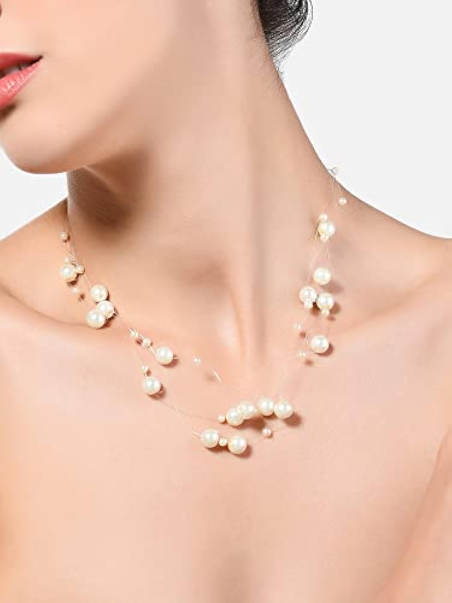 Modern Multistrand Pearl Necklace for Women