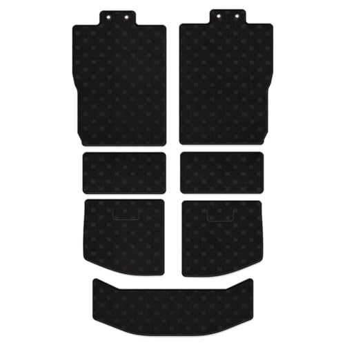 Hotfield ホンダ 新型 N-BOX/NBOX カスタム ラゲッジルームマット JF5 JF6 STDブラック ロック糸カラー:ブラック