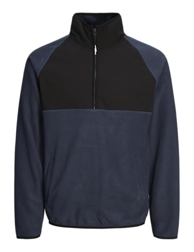 Sweat Jack & Jones Jcopeak à col haut demi-zippé pour homme au style urbain