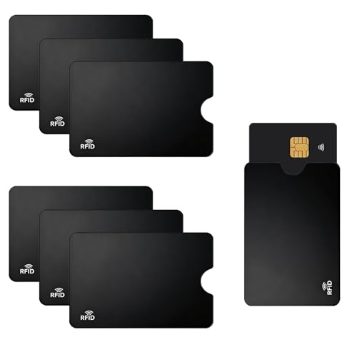 Lot de 6 Etuis Protection Carte Bancaire Anti Piratage