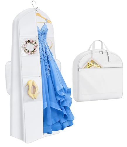 MISSLO 2-in-1 Wedding Dress Garment Bag 70" with Accessories