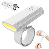 Handgelenk-Licht – tragbare Lauf-Taschenlampe, USB-Taschenlampe, Armband, 3 Farben, dimmbar, Multi-Winkel, verstellbar, Taschenlampe für Outdoor, Camping, Nacht, Radfahren, Lesen