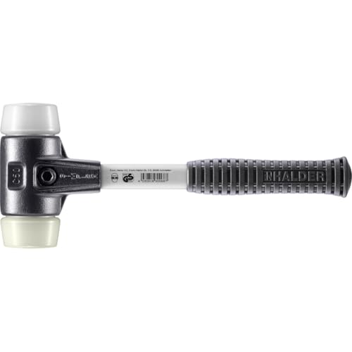 Halder 3778050 Superplastic/nailon – Maza con mango con fibra, multicolor, 50 mm