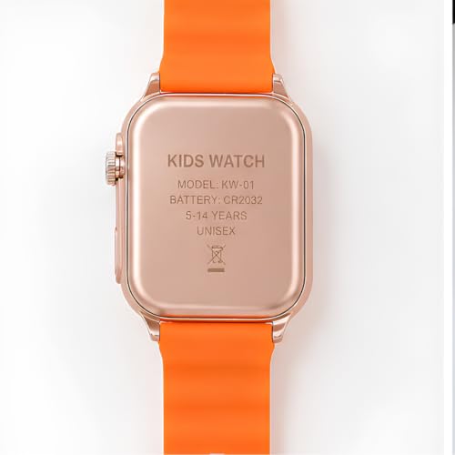 Image of XENTON Kids Digital Watch for Boys & Girls | LED Display Wrist Watch | One Touch Time & Date Display | Adjustable Strap | Lightweight Casual Watch for Kids Boys (Orange)