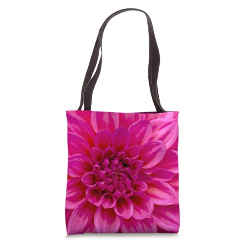 Big Pink Dahlia Tote Bag
