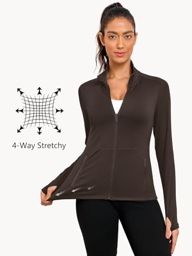 Image of VUTRU Women's Workout Yoga Jacket Full Zip Running Track Jacket