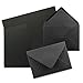 Produktbild 20x Faltkarten Set mit Briefumschlägen DIN A6 / C6 - Schwarz - 14,8 x 10,5 cm (105 x 148) - Doppelkarten Set - Serie FarbenFroh