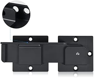 Steinwhale 7.5" Flip Gate Latch Lock with Padlock Holes, 4mm Heavy Duty Aluminum Alloy Door Latch for Outdoor Wooden Fence, Swing and Sliding Open Gate, Double Gate, Barn Door, Shed, Vinyl Fence