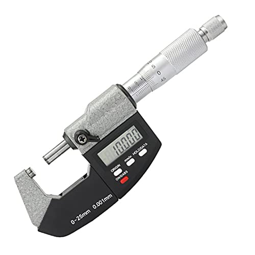 0-25mm 0.001 Mm Digital Electronic Outside Micrometer 0-25 Mm With Extra Large LCD Screen Measuring Tools Caliper - Measuring Layout Tools(Type C)