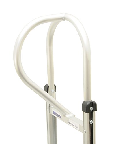 Mighty Lift AHT-01-AF 52" Aluminum Loop Handle Hand Truck with 10'' Flat-Free Wheels, 14" x 8" Alum Die Caster Foot Plate, 500 lb. Load Capacity - Thumbnail 2