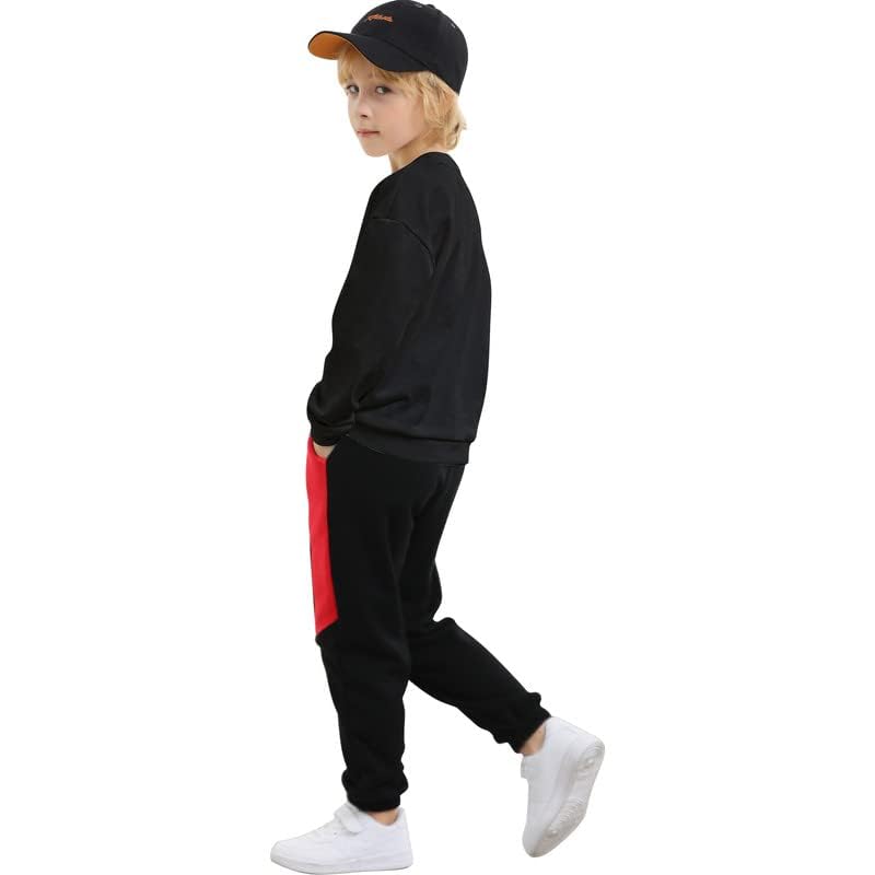 Kids Fleece Sweatshirts Soft Cotton Warm Crewneck Shirt Long Sleeve Pullover Sweatshirts for Boys or Girls3