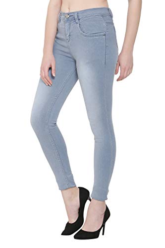 Image of Nifty Women's Denim Stretchable Slim Fit Color Jeans