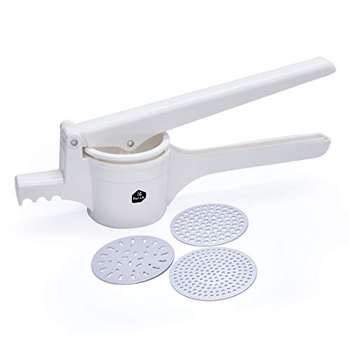 Nurch Potato Ricer, Fruit and Vegetables Masher Food Ricer Large Capacity with 3