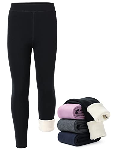 PLIKSUVER Thermoleggins für Mädchen Dicke Gefütterte Thermo Leggings...