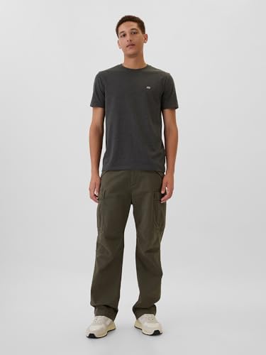 Image of Gap Men's Everyday Soft Micro Logo Crewneck T-Shirt
