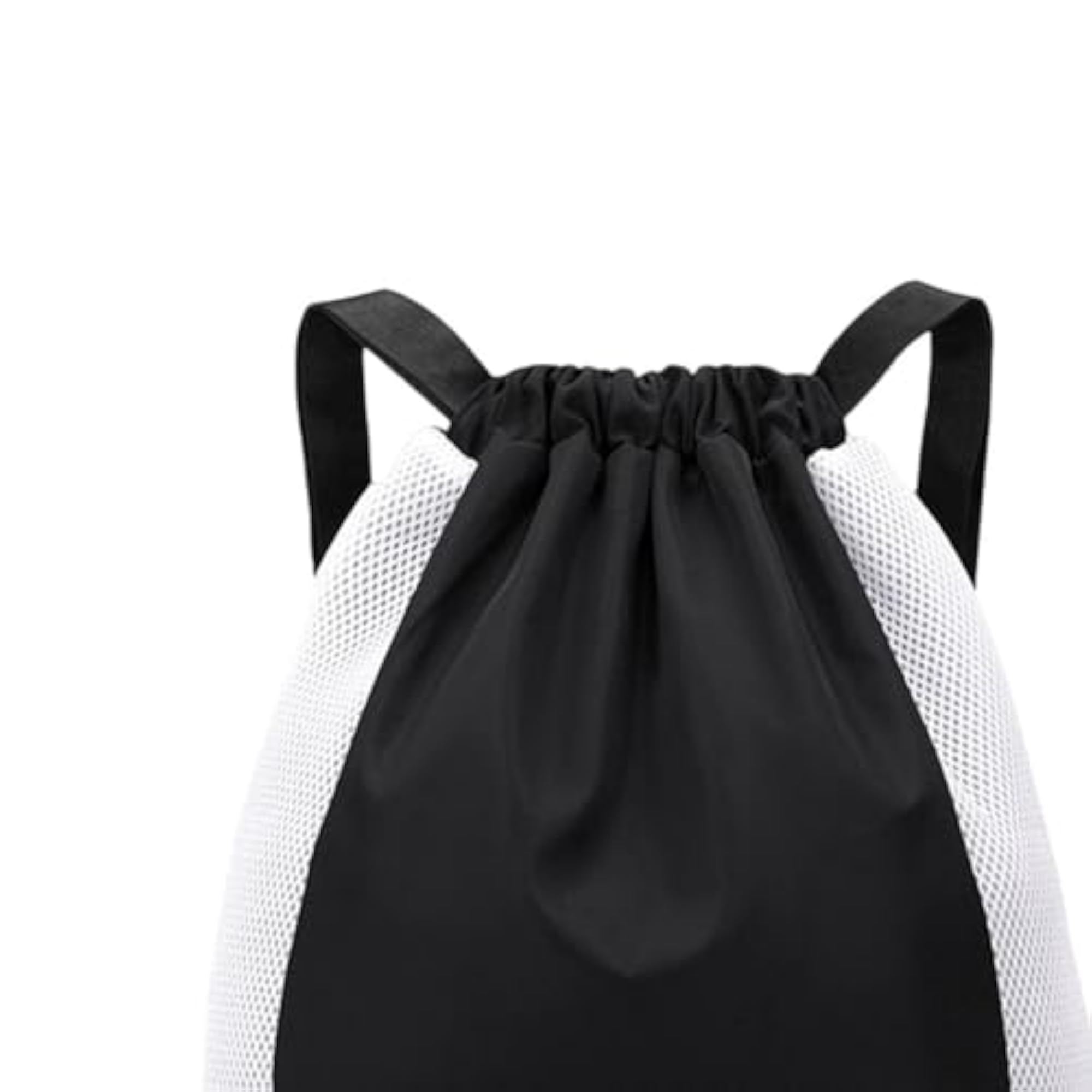 Drawstring Backpack for Gym, Waterproof Sports Bag Black