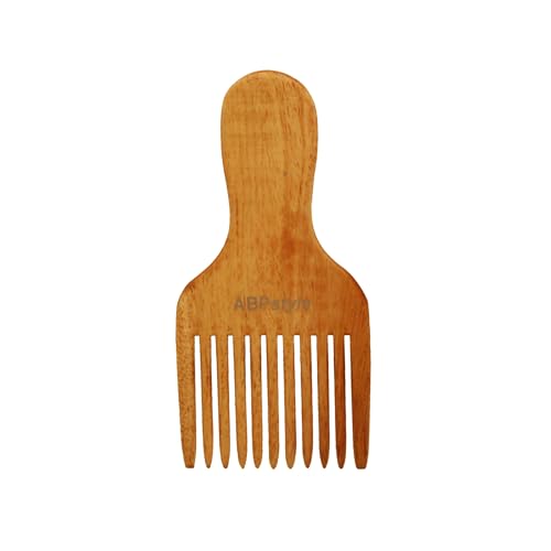 Peine de madera de Neem 6 pulgadas miniatura 1