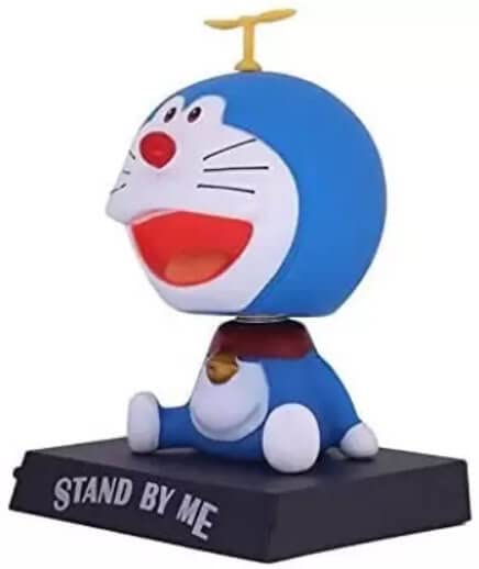 Image of Awestuffs Phone Holder Car Decoration Bobblehead Action Figure Pack of 1 (Dore-mon)