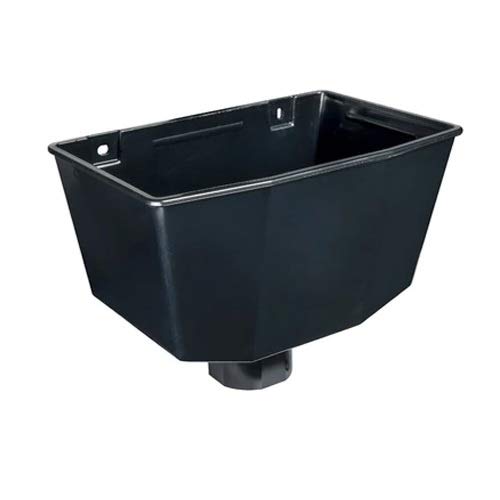 Crazy Offers Black Half 112Mm Round Plastic Upvc Guttering 68Mm Downpipes Rainwater Fittings (Hopper)