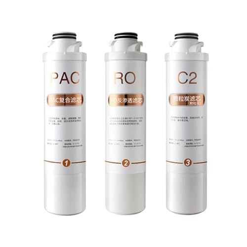 QXCIVR Water Purification Filter Desktop Free Installation Water Purifier Filter Element,Water Filter Cartridge,Snap-on P+A+C,P+P,G+A+C,R+O(Set)