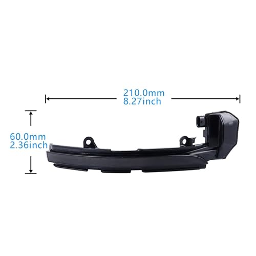 Intermitentes LED dinámicos para Jaguar XF XJ XK XE en retrovisor 4