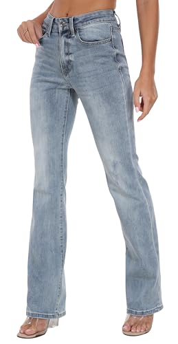 WAYRUNZ Women's Mid Rise Bootcut Jeans3