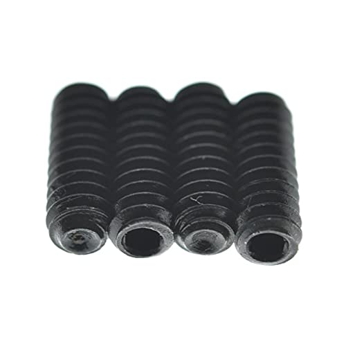 KAISH 50x Metric M3x8 Black Guitar Bridge Saddle Height Adjustment Screws for Stratocaster/Telecaster, Metric M3x8mm - Image 2
