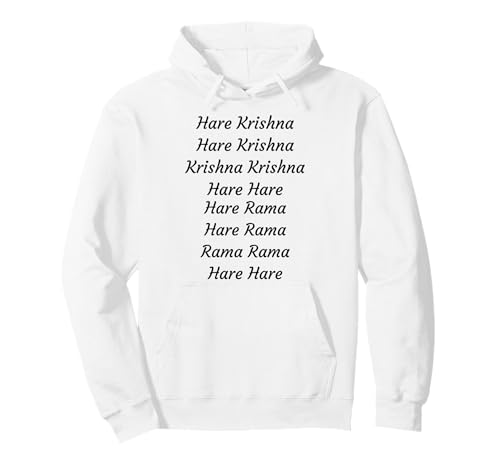 Hare Krishna Maha Mantra Sánscrito Cantando Yoga Meditación Sudadera con Capucha
