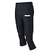 Produktbild Airtracks FUNKTIONS Laufhose 3/4 LANG PRO AIR/Running Hose/Tight/Kompression/Reflektoren - M - schwarz