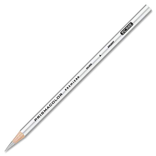 Prismacolor BER949 Premier Colored Pencil, Silver thumb #1