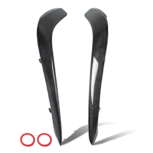 Capa para aletas de farol de neblina, divisor de luz frontal de fibra de carbono elegante Colorfast