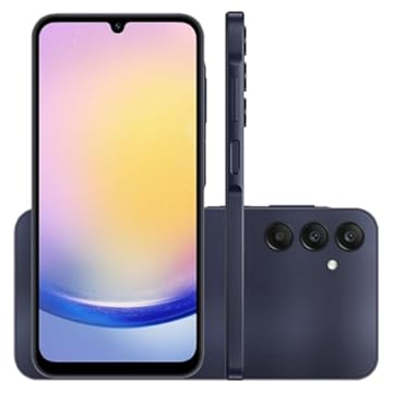 Celular Samsung Galaxy A25 5G 256GB, 8GB RAM, Tela Infinita de 6.5" Azul Escuro
