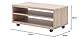 Robas Lund JEFF 7 TV-Board/Media-Board, MDF, ca. 79 x 35 x 39 cm, Eiche sägerau NB